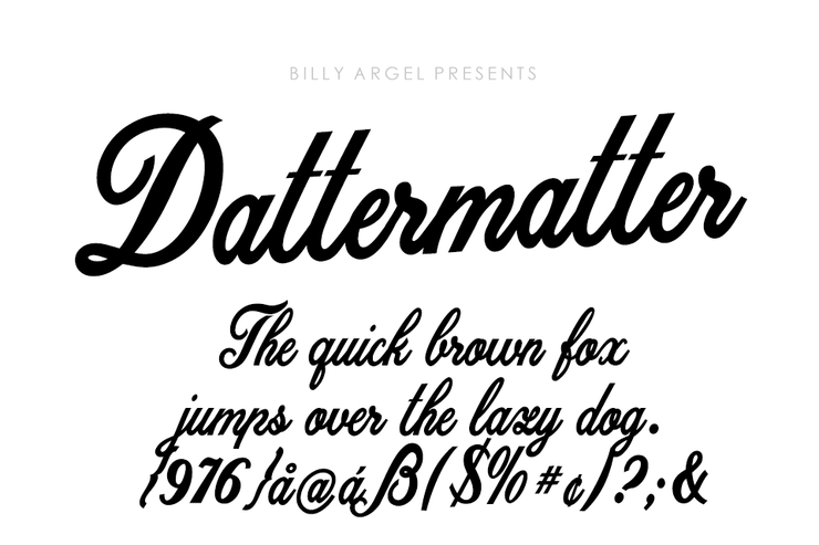 Dattermatter Bold Persoinal Use字体 1