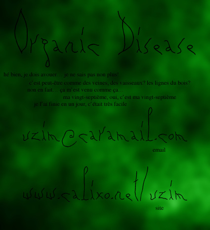 Organic Disease字体 1