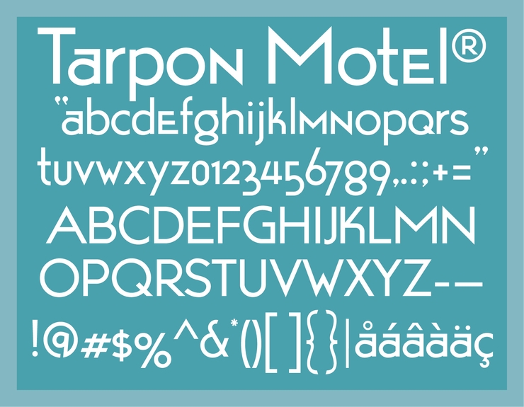 Tarpon Motel字体 4