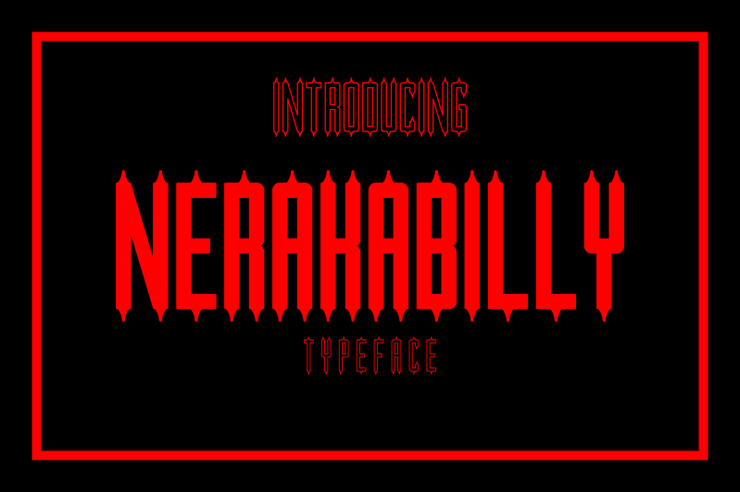 NERAKABILLY字体 2