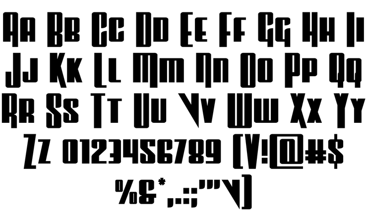 Vindicator字体 2