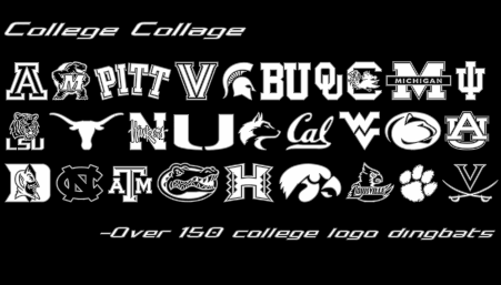 College Collage字体 1