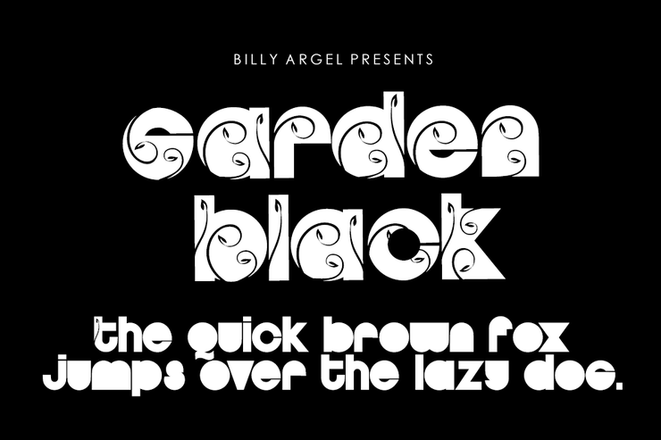 Garden Black (Personal-Use)字体 1