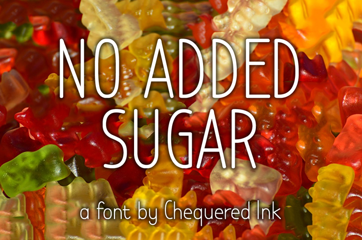 No Added Sugar字体 1