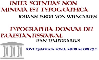 QuadrataRoma字体 1