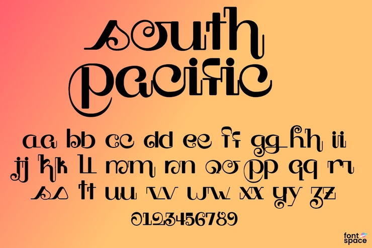 South Pacific字体 1