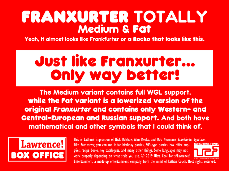 Franxurter Totally字体 1