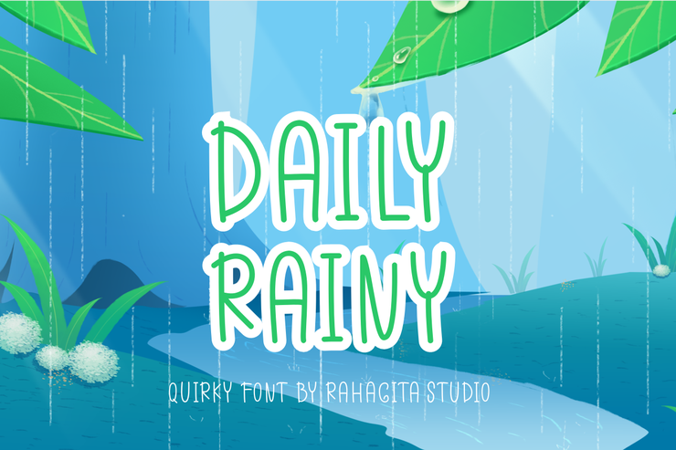 Daily Rainy字体 2