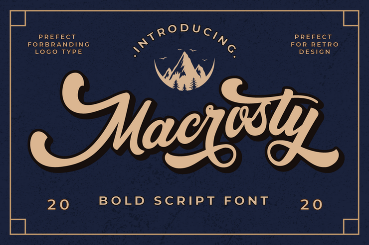 Macrosty字体 1