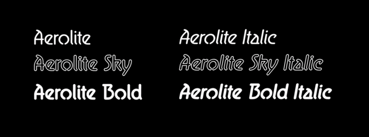 Aerolite字体 1