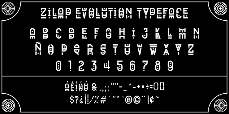 Zilap Evolution字体 3