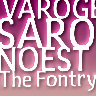 Varoge Saro Noest字体 2