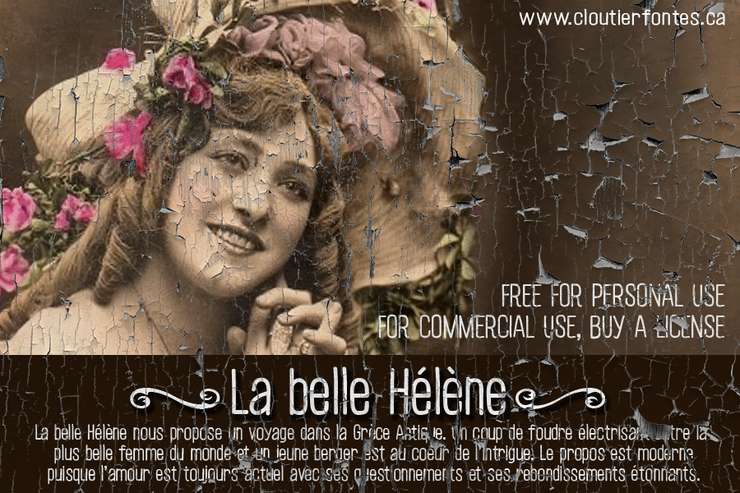 CF La belle Helene P字体 3