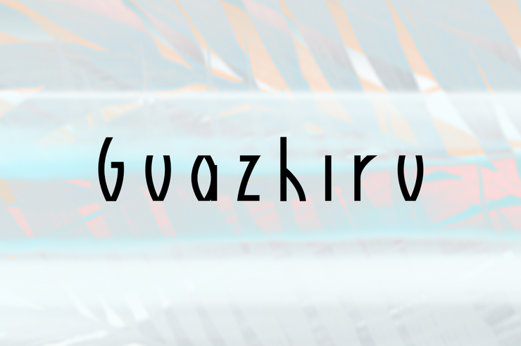 Guazhiru字体 4