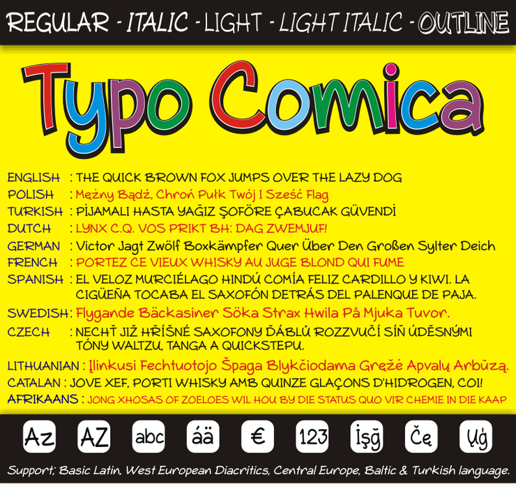 Typo Comica字体 1