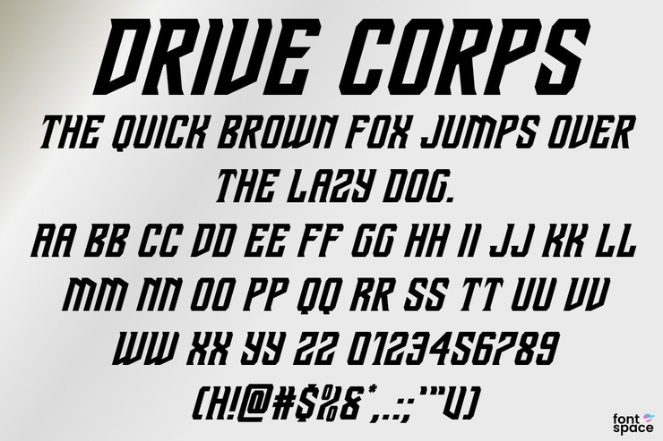 Drive Corps字体 2
