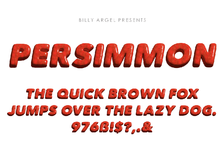 PERSIMMON字体 2