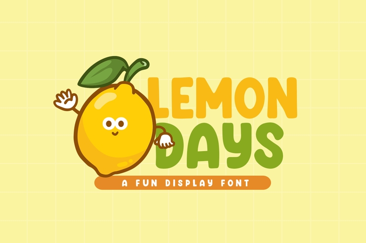 Lemon Days字体 1