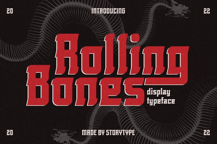 Rolling Bones字体 8