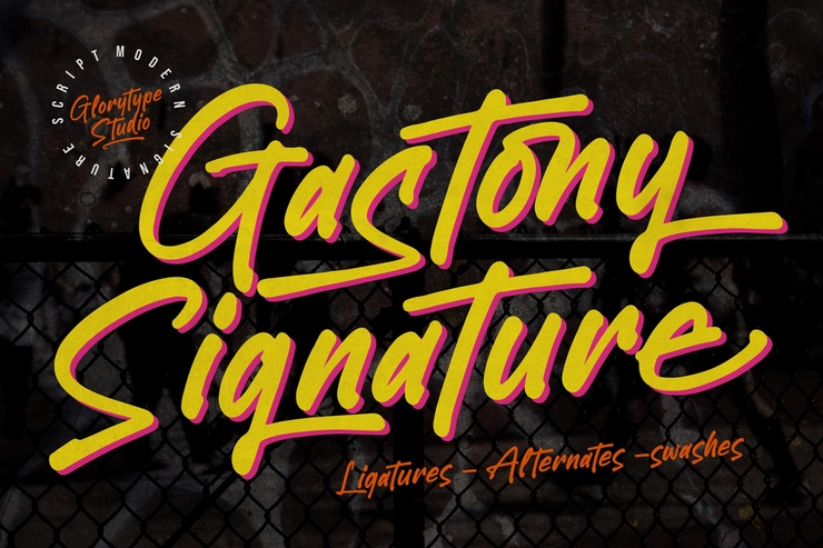 Gastony Signature字体 1