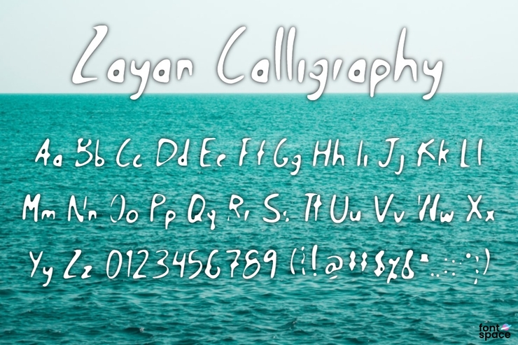 Zayan Calligraphy字体 1