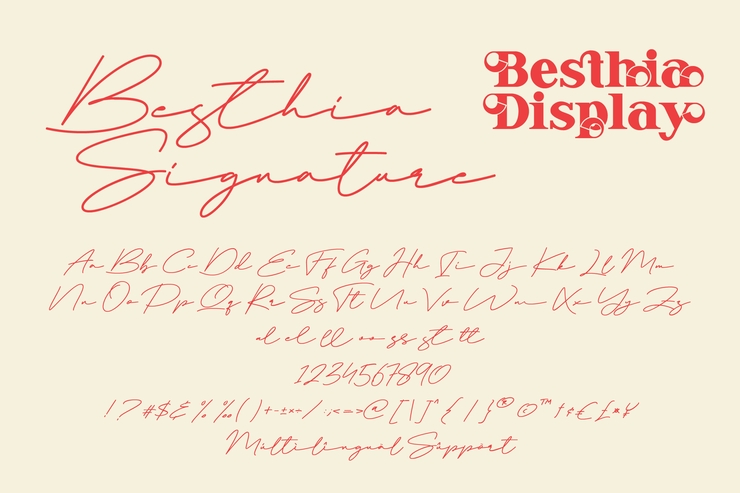 Besthia Display字体 5