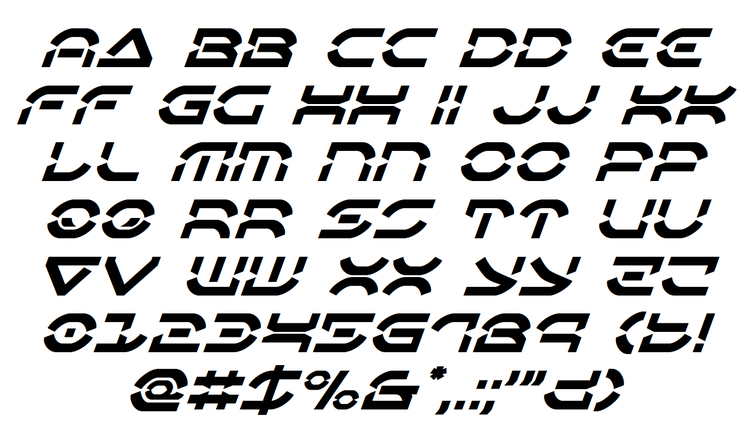Oberon Deux字体 2