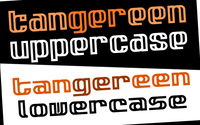 Tangereen 1 & 2字体 4