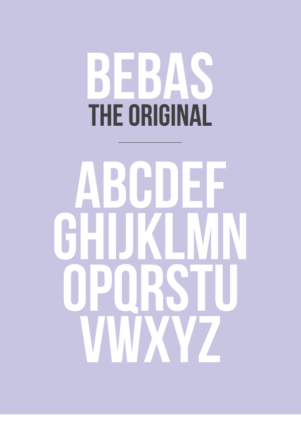 Bebas Neue (2014)字体 1