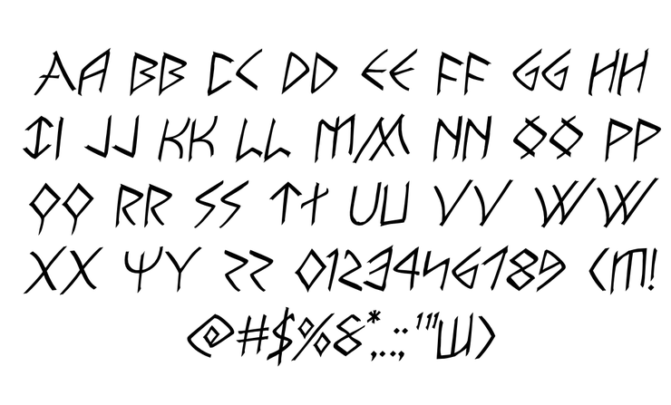 Rune Slasher字体 3
