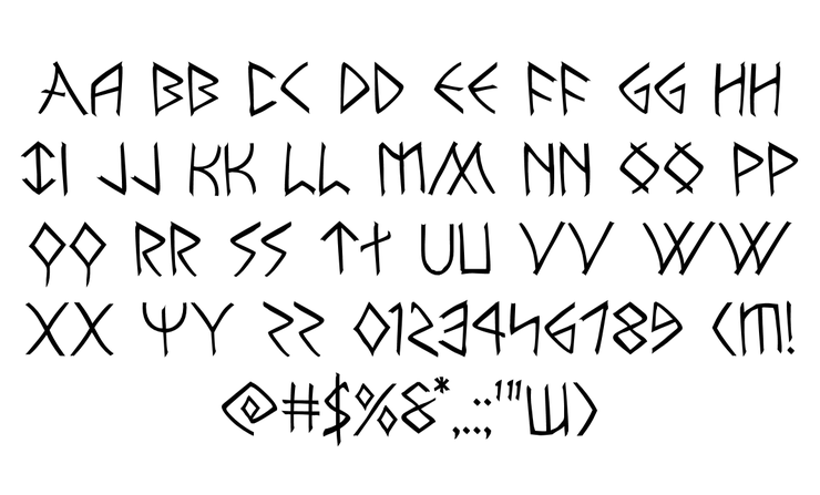Rune Slasher字体 4