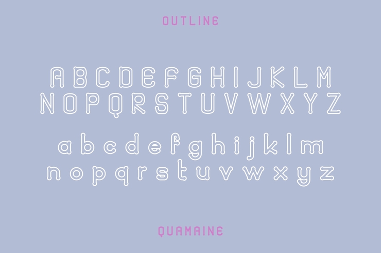 Quamaine字体 3