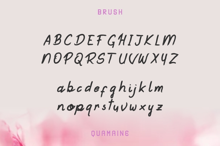 Quamaine字体 8
