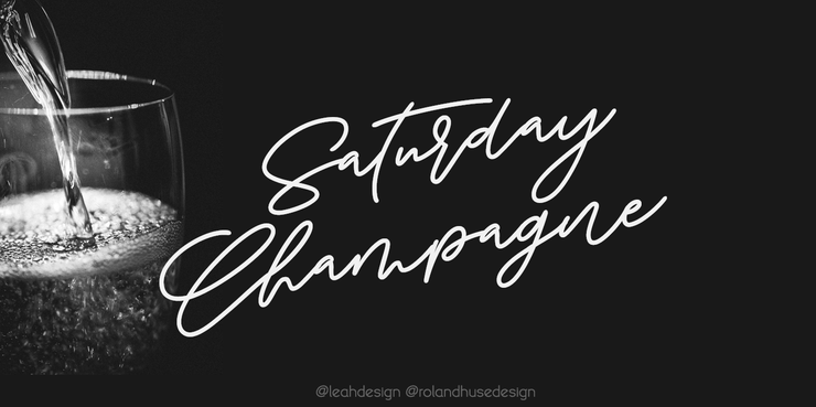 Saturday Champagne Demo字体 4