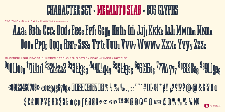 Megalito Slab字体 2