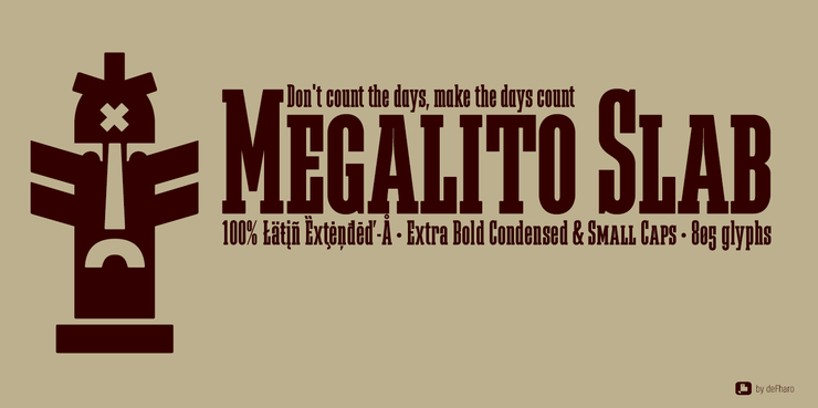 Megalito Slab字体 5
