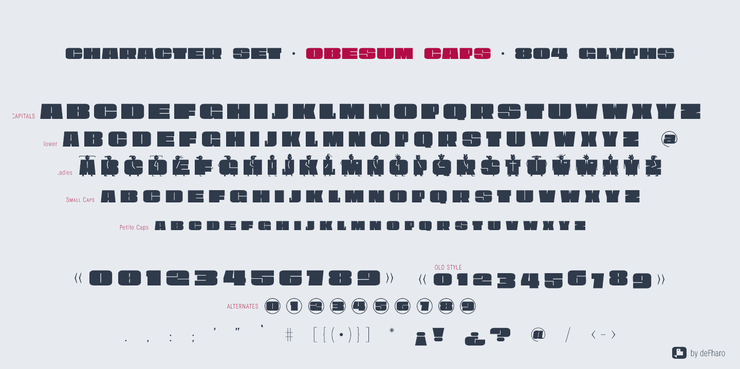 Obesum Ultra Caps字体 2