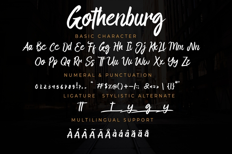 Gothenburg字体 7