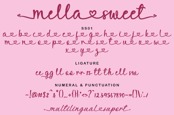 Mella Sweet字体 2