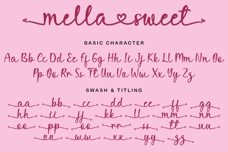 Mella Sweet字体 9