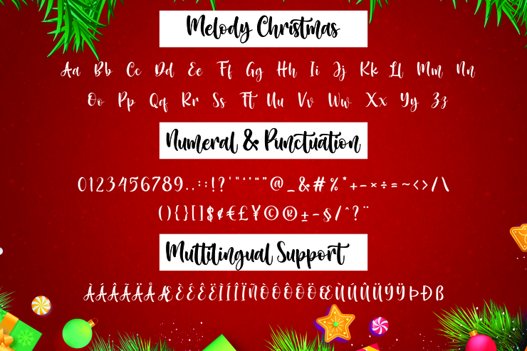 Melody Christmas字体 1