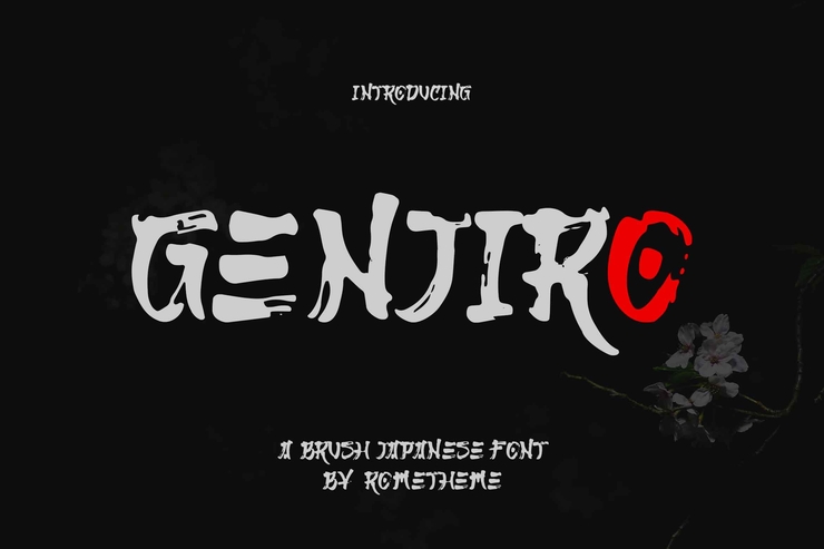 Genjiro字体 8