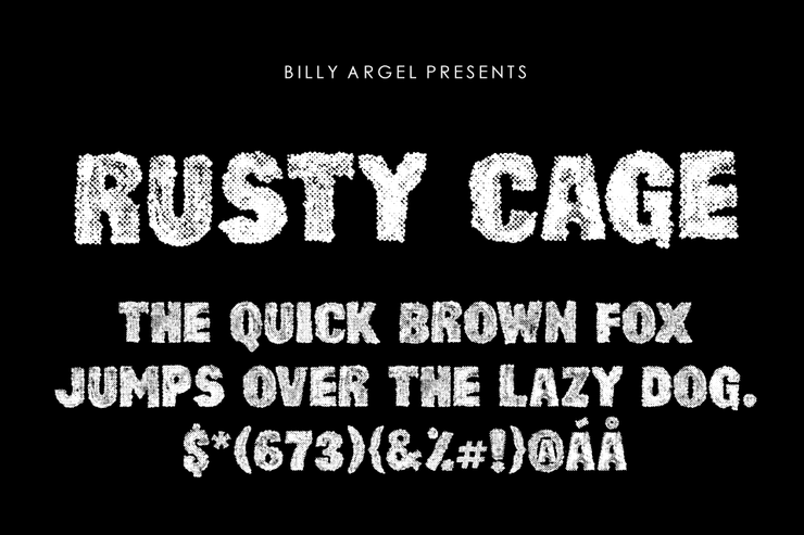 RUSTY CAGE字体 1