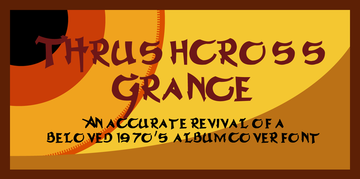 Thrushcross Grange字体 4