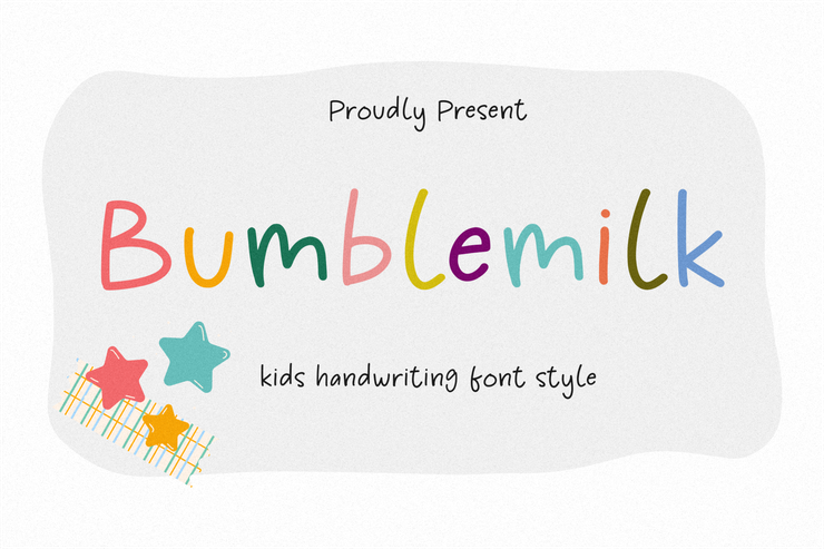 Bumblemilk字体 9