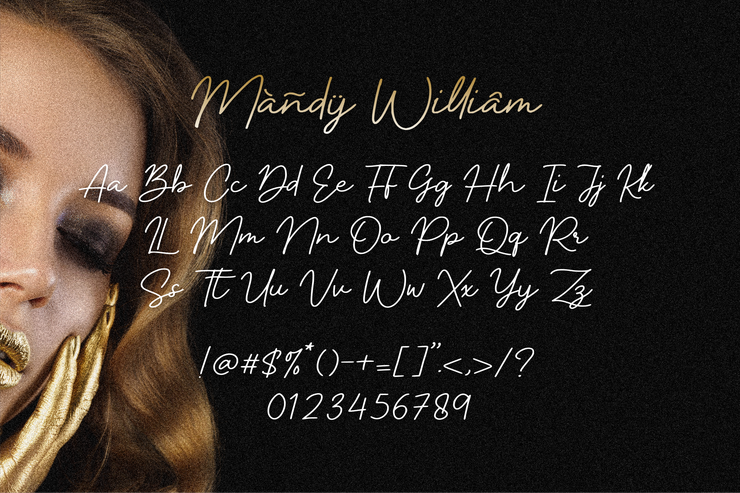 Mandy William字体 4
