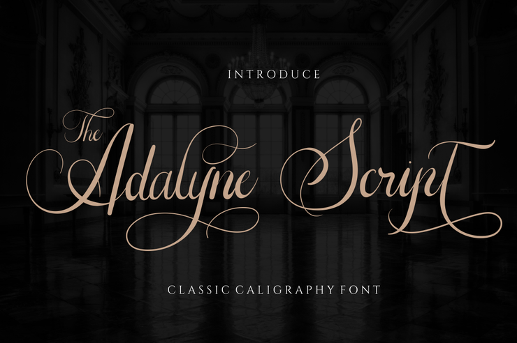 The Adelyne Script字体 1