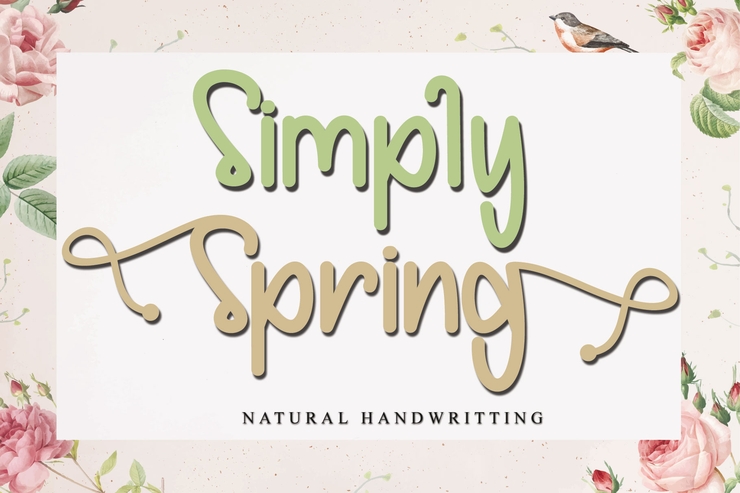 Simply Spring - PERSONALUSE字体 4