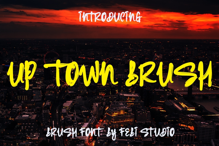 Up Town Brush字体 1