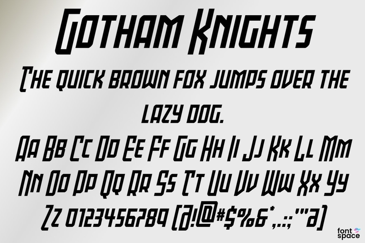 Gotham Knights字体 3